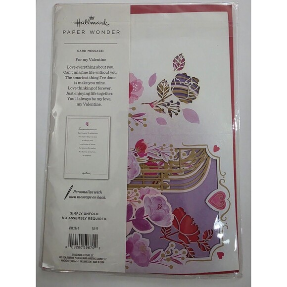 Hallmark Paper Wonder Pop Up Cards Valentine's Lot - Picture 3 of 5